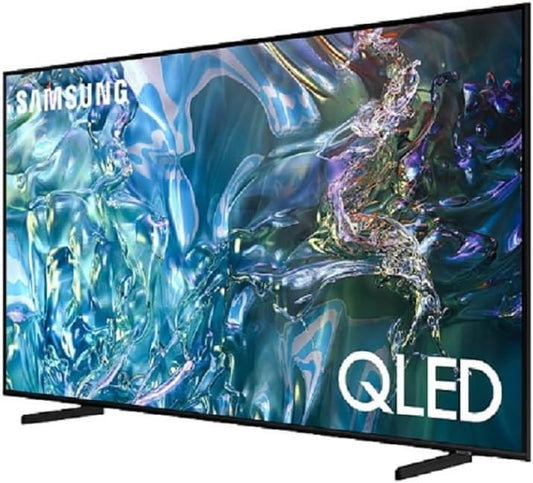 سامسونج تلفزيون ذكي QLED 55 بوصة بتقنية HDR العصبية ومعالج كوانتوم لايت 4K - QA55Q60DAUXEG [موديل 2024]، أسود